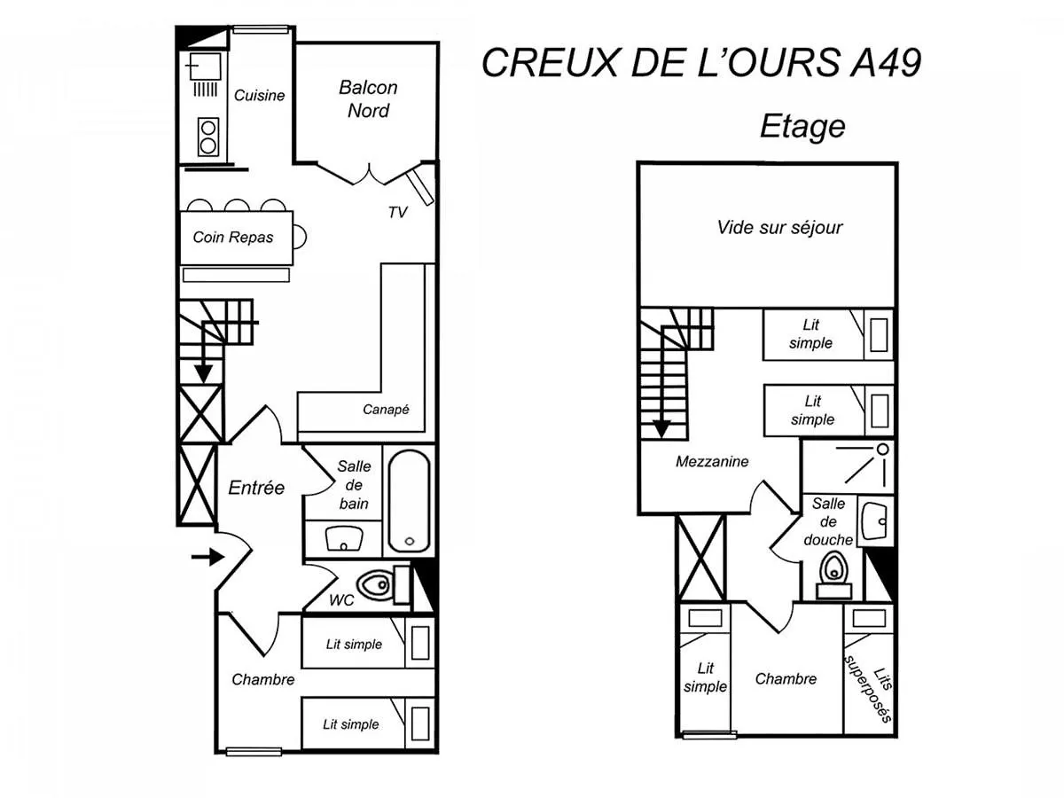 Apartment Duplex 3 Pieces Pour 6 Pers. Avec Wi-Fi A Meribel - Fr-1-182-176 France